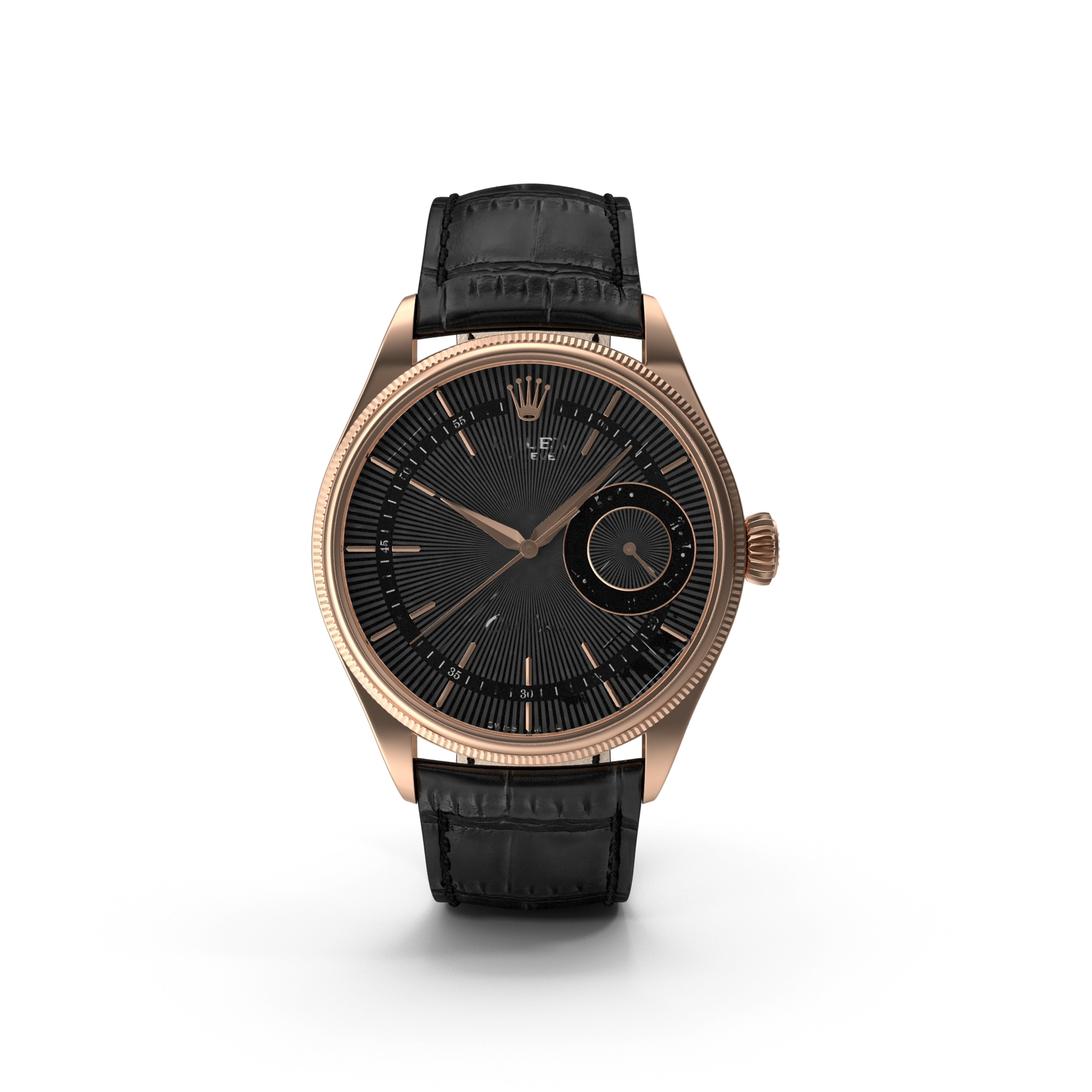 Rolex Cellini Date Black Dial